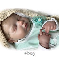 19 Baby Reborn Doll Soft Full Body Silicone Newborn Real Lifelike Toddler Toys