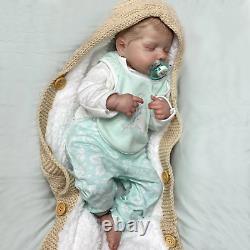 19 Baby Reborn Doll Soft Full Body Silicone Newborn Real Lifelike Toddler Toys