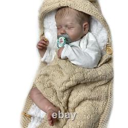 19 Baby Reborn Doll Soft Full Body Silicone Newborn Real Lifelike Toddler Toys