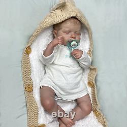 19 Baby Reborn Doll Soft Full Body Silicone Newborn Real Lifelike Toddler Toys