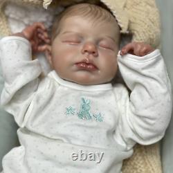 19 Baby Reborn Doll Soft Full Body Silicone Newborn Real Lifelike Toddler Toys