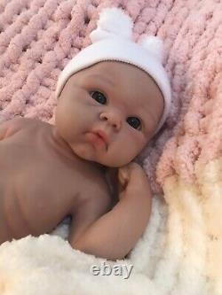 19 Full Body Silicone Reborn Baby Boy 7.5 lbs Chubby Newborn Doll Floppy Bath