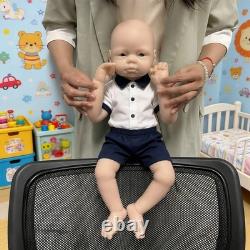 19 Full Body Silicone Reborn Baby Boy Doll 7.16lb Realistic for Kids Age 3+