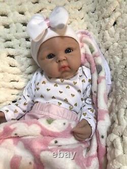 19 Full Silicone Reborn Baby Girl Newborn 7 Lbs Life Like Doll Soft Floppy Gift