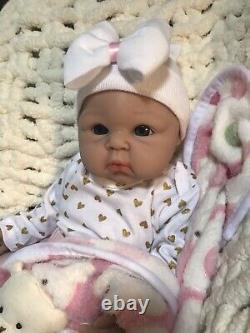 19 Full Silicone Reborn Baby Girl Newborn 7 Lbs Life Like Doll Soft Floppy Gift