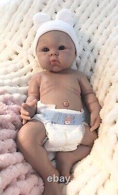 19 Full Silicone Reborn Baby Girl Newborn 7 Lbs Life Like Doll Soft Floppy Gift