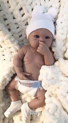 19 Full Silicone Reborn Baby Girl Newborn 7 Lbs Life Like Doll Soft Floppy Gift