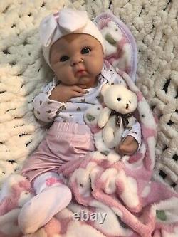 19 Full Silicone Reborn Baby Girl Newborn 7 Lbs Life Like Doll Soft Floppy Gift