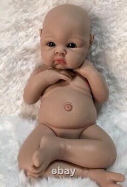 19 Full Silicone Reborn Baby Girl Newborn 7 Lbs Life Like Doll Soft Floppy Gift