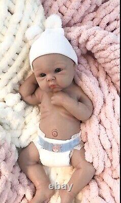 19 Full Silicone Reborn Baby Girl Newborn 7 Lbs Life Like Doll Soft Floppy Gift