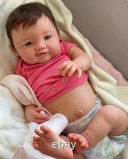 19 Fully Assembled Newborn Baby Doll Realistic Reborn Boy Girl Rooted Hair Toys