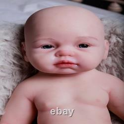 19 Inch Reborn Baby Doll Silicone Full Body Boy Realistic Newborn Doll, Gift Toy