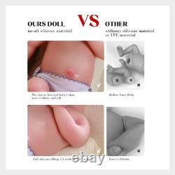 19 Inch Reborn Baby Doll Silicone Full Body Boy Realistic Newborn Doll, Gift Toy