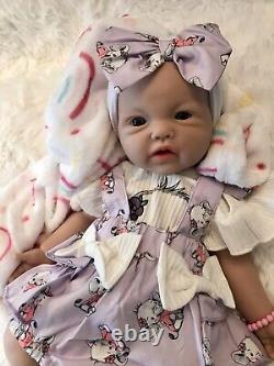 19 Inch Silicon Reborn Baby Girl Doll 7 Lbs Soft Newborn Floppy Lifelike Squishy