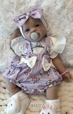 19 Inch Silicon Reborn Baby Girl Doll 7 Lbs Soft Newborn Floppy Lifelike Squishy