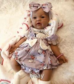 19 Inch Silicon Reborn Baby Girl Doll 7 Lbs Soft Newborn Floppy Lifelike Squishy