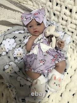 19 Inch Silicon Reborn Baby Girl Doll 7 Lbs Soft Newborn Floppy Lifelike Squishy
