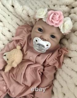 19 Inch Silicon Reborn Baby Girl Doll 7 Lbs Soft Newborn Floppy Lifelike Squishy