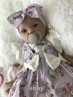 19 Inch Silicon Reborn Baby Girl Doll 7 Lbs Soft Newborn Floppy Lifelike Squishy