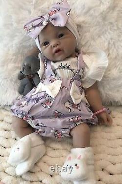 19 Inch Silicon Reborn Baby Girl Doll 7 Lbs Soft Newborn Floppy Lifelike Squishy