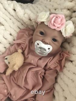 19 Inch Silicon Reborn Baby Girl Doll 7 Lbs Soft Newborn Floppy Lifelike Squishy