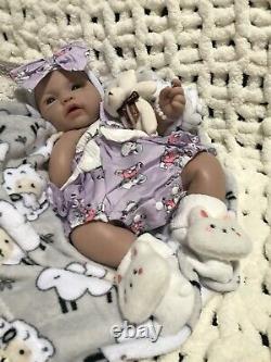 19 Inch Silicon Reborn Baby Girl Doll 7 Lbs Soft Newborn Floppy Lifelike Squishy