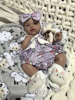 19 Inch Silicon Reborn Baby Girl Doll 7 Lbs Soft Newborn Floppy Lifelike Squishy