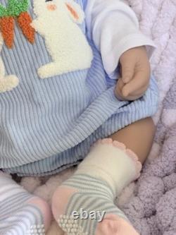 19 Lifelike 7 lbs Full Silicone Reborn Baby Girl Doll Floppy Squishy Newborn