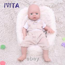 19''Lifelike Newborn Boy Doll Soft Full Body Silicone Reborn Baby Real Touch