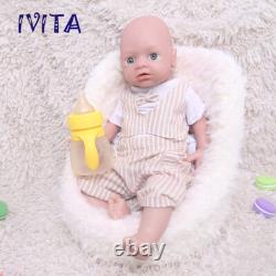 19''Lifelike Newborn Boy Doll Soft Full Body Silicone Reborn Baby Real Touch
