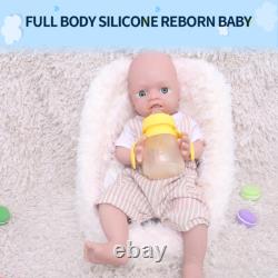 19''Lifelike Newborn Boy Doll Soft Full Body Silicone Reborn Baby Real Touch