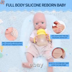 19''Lifelike Newborn Boy Doll Soft Full Body Silicone Reborn Baby Real Touch