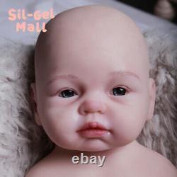 19 Lifelike Reborn Baby Dolls Open Eyes Newborn Boy Handmake Silicone Baby Doll