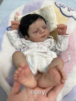 19 Reborn Baby Doll Hand-Rooted Hair Lifelike Weighted Pascale Newborn Boy Girl