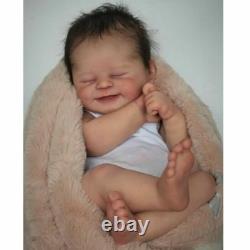 19 Reborn Baby Dolls Finished Doll Newborn Sleeping Girl Doll Handmade 3D Skin