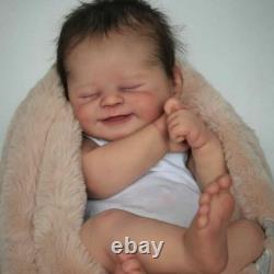 19 Reborn Baby Dolls Finished Doll Newborn Sleeping Girl Doll Handmade 3D Skin