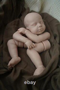 19 Soft Silicone Reborn Baby Boy Unpainted Doll kit loulou Lifelike 18inch