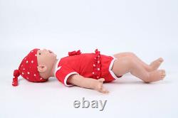 19 Solid Silicone Reborn Baby Girl Dolls Newborn Lifelike Realistic Doll Gifts