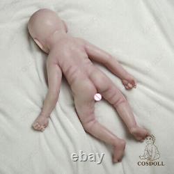 19 inch Full Silicone Reborn Newborn Baby Doll Lifelike Platinum Silicone Doll