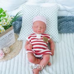 19-inch Rebirth Silicone Doll Made of Silicone for Newborn Male Infants