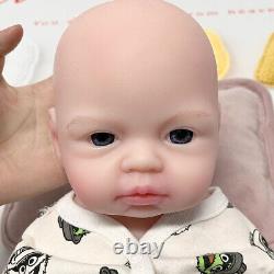 19Handmade Full Body Silicone Lifelike Reborn Baby Doll Infant Pretty Baby Boy