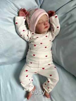 19In Artist Painted Reborn Doll Soft Cloth Body Finished Newborn Baby Doll Gift