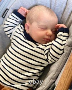 19In Sleeping Real Reborn Baby Dolls Lifelike Newborn Full Body Silicone Doll