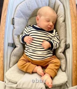 19In Sleeping Real Reborn Baby Dolls Lifelike Newborn Full Body Silicone Doll