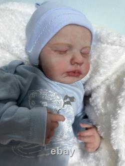19In Weighted Limbs Realistic Reborn Baby Doll Loulou Newborn Boy Girl Handmade