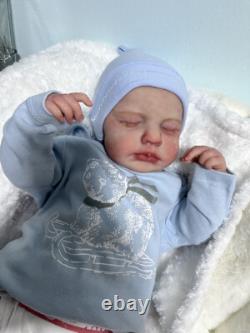 19In Weighted Limbs Realistic Reborn Baby Doll Loulou Newborn Boy Girl Handmade