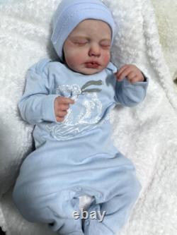 19In Weighted Limbs Realistic Reborn Baby Doll Loulou Newborn Boy Girl Handmade