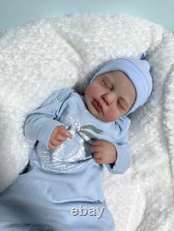 19In Weighted Limbs Realistic Reborn Baby Doll Loulou Newborn Boy Girl Handmade