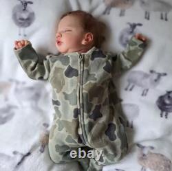 19in Finished Realistic Reborn Baby Doll Newborn Boy Girl Rooted Mohair Toy Gift