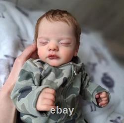19in Finished Realistic Reborn Baby Doll Newborn Boy Girl Rooted Mohair Toy Gift